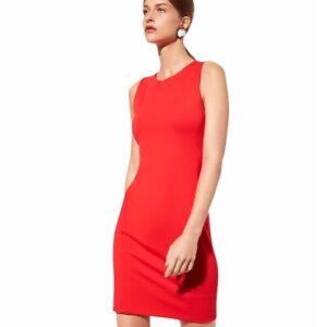 BABATON ARITZIA "MIGUEL" RED ORANGE SLEEVELESS DRESS  SIZE 4